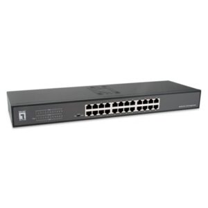 Networking Switch 24p Gigabit Levelone Geu-2431 In Metallo-alim. Interna - Kit Di Montaggio Su Rack 19" Incl. Fino:31/05