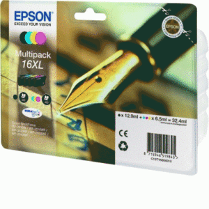 Materiali Di Consumo Multipack Epson 16xl "penna E Cruciverba" C13t16364010/12 4ink X Wf-2510fw/wf-2520nf/wf-2530wf/wf-2540wf/wf-2010w