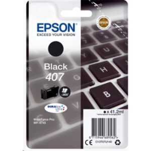 Materiali Di Consumo Cartuccia Epson 407 "tastiera" C13t07u140 Nero X Wf-4745dtwf 2.600pag.