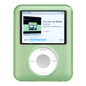 Borse E Custodie Custodia Silicone Per Mp3 Ipod Nano A/mpc-n3sg Terza Generazione Verde