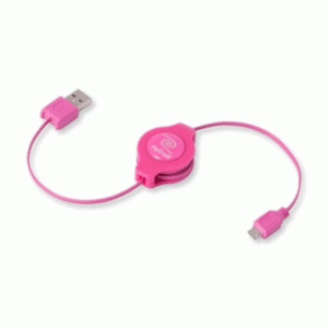 Cavi Cavo Usb 2.0 A Micro 5-pin Retrattile Rosa Retrak Eucablemicpk 816983011120