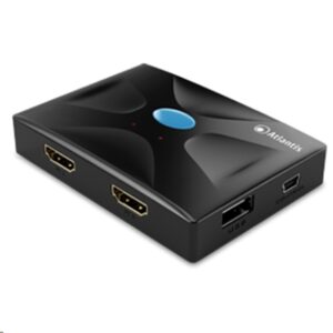 Accessori Deviatore Kvm Hdmi Switch Usb Atlantis P021-mthk02 (tast.mpouse) A 2p -incl.2 Cavi Di Colleg.non Necessita Di Alimentazione.