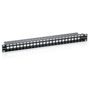 Armadi Rack Patch Panel 24-porte Keystone Cat.6 Equip 769224 Non Schermato1u 19" - Nero