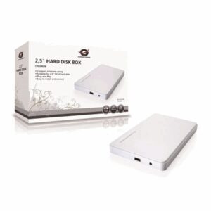 Hard Disk Esterni Box Est X Hd2.5" Sata Ultra Sottile Conceptronic Chd2muw (necessario Hd) Interf. Usb 2.0 - Bianco - No Viti