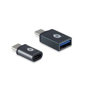 Accessori Kit Adattatore Da Usb-c A Usb-a 3.0 + Adattatore Da Usb-c A Micro Usb Conceptronic Donn04g Funzione Otg