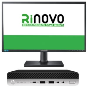 Personal Computer Pc Hp + Monitor Samsung S22c450 22" Refurbished Rinovo 600/800g3 1lt Rnbundle22 I5-6x00 8gbddr4 240ssd W10pro 1y