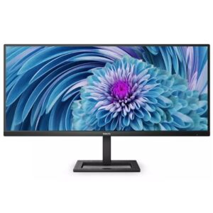 Monitor Monitor Philips Lcd Va Ultra Wide 34" 21:9 346e2lae/00 1ms Mm Qhd 4000:1 Black Hdmi Dp Usb-c Reg.alt. Vesafino:10/01