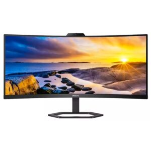 Monitor Monitor Philips Lcd Va Led 34" 21:9 34e1c5600he/00 4ms Mm Wqhd 3000:1 Black Hdmi Dp 5xusb Usb-c Webcam Vesa Fino:10/01