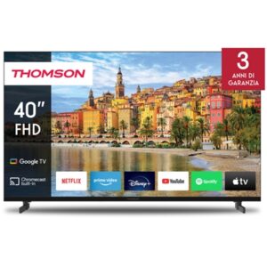 Tv Tv Thomson 40" Frame Less 40fg2s14 Google Tv Dvb-t2/s2 Fhd 1920 X 1080 Black Ci+ Slot 3xhdmi 2xusb Vesa