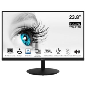 Monitor Monitor Msi Pro Mp242a 23.8"ips Ag Fhd 16:9 Mm 1000:1 1ms 100hz Less Blue Light Pro Vga Hdmi Dp Vesa Black Fino:31/12