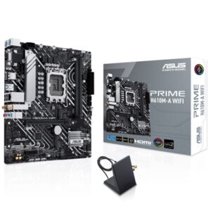 Main Board Mb Asus Prime H610m-a Wifi H610 Lga1700 2ddr5dc-5600 Hdmi Dp Vga 1xpcie4.0x16 4xsata3 M2 Gblanusb3.2 Wifi Matx 90mb1g00-m0eay0