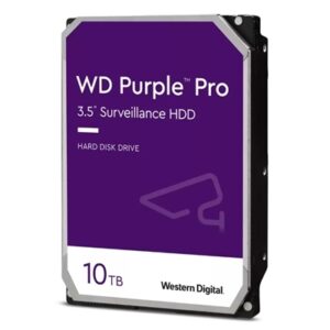 Hard Disk Hard Disk Sata3 3.5" 10000gb(10tb) Wd101purp Wd 256mb Cache 7200rpm Purple Pro Videosorveglianza 24x7 Fino A 64 Single Stream