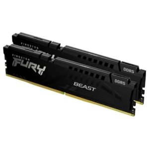 Memorie Ddr5 32gb(2x16gb) 6000mt/s Kf560c30bbk2-32 Kingston Fury Beast Black Xmp Cl30