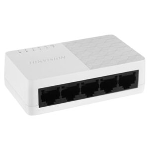 Networking Switch 5p Lan Gigabit Hikvisionds-3e0505d-o Unmanaged - Case Plastico Fino:10/01