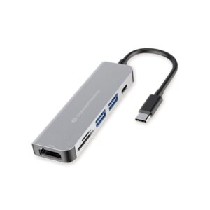 Networking Adattatore Hub Usb Multifunzione 6 In 1 Conceptronic Donn02g 2x Usb-a 3.0