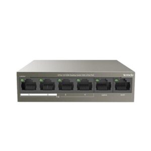 Networking Switch 6p Lan 10/100m Tenda Tef1106p-4-63w Desktop4p Poe - Garanzia 3 Anni