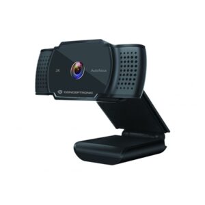 Webcam Webcam Conceptronic Amdis02b Usb 2k Super Hd (risol.2592x1944) 3mp Con Messa A Fuoco Autom. E Microfono Fino:07/01