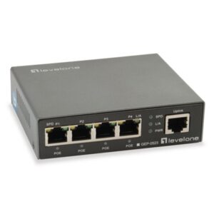 Networking Switch 5p Poe Gigabit Levelone Gep-052360w