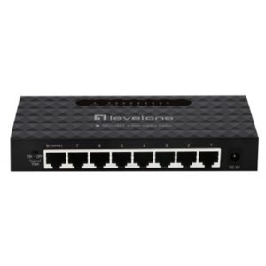 Networking Switch 8p Gigabit Levelone Geu-0821 In Metallo