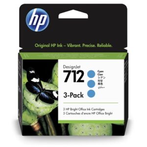 Materiali Di Consumo Cartuccia Hp 712 3ed77a Ciano Designjet 3-pack 29ml Adatta A Designjet Studio