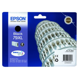 Materiali Di Consumo Cartuccia Epson 79xl "torre Di Pisa" C13t79014010 Nero 2.600pg X Workforce Pro Wf-5110dw