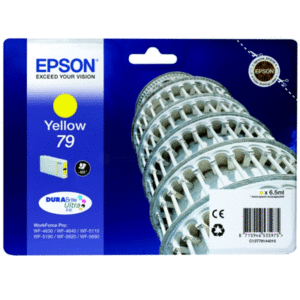 Materiali Di Consumo Cartuccia Epson 79xl "torre Di Pisa" C13t79044010 Giallo 2.000pg X Workforce Pro Wf-5110dw