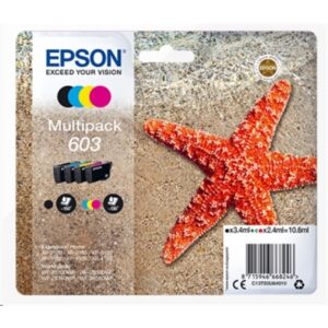 Materiali Di Consumo Multipack Epson 603 "stella Marina" C13t03u64010 4col Bk/c/m/y X Xp-2100/xp-3100/xp-4100 - Wf-2810dwf/wf-2830dwf/wf-2850dwf