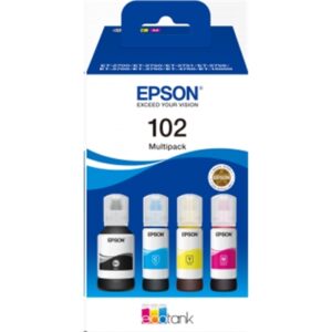 Materiali Di Consumo Multipack Epson Flaconi 102 C13t03r640 4colori Per Ecotank Et-2700 Et-2750 Et-3750 Et-4750 Et-15000