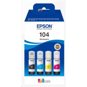 Materiali Di Consumo Multipack Epson Flaconi 104 C13t00p640 4colori Per Ecotank Et-2710 Et-2714 Et-2720 Et-2721 Et-4700