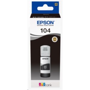 Materiali Di Consumo Flacone Epson 104 C13t00p140 Nero 65ml 4.500pg Per Ecotank Et-2710 Et-2714 Et-2720 Et-2721 Et-4700