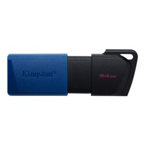 Memorie Flash Flash Drive Usb3.264gb Kingston Dtxm/64gb Exodiam Nero+blu