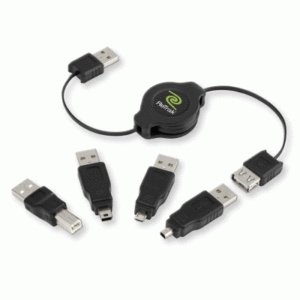 Cavi Cavo Usb Con Adattatore Intercambiabile Retrattile Eucableru2mretrak 0181204000390