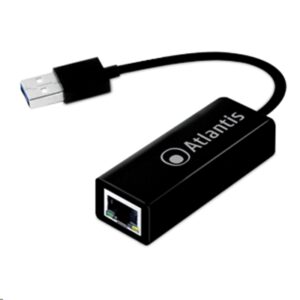 Cavi Adattatore Da Usb3.0 A Porta Lan Gigabit Adapter 10/100/1000mbit Atlantis A02-utl30-garanzia 2 Anni-