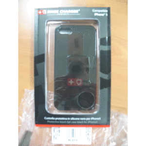 Borse E Custodie Custodia X Apple Iphone5 Scp30038 Swiss Charger In Silicone Nero