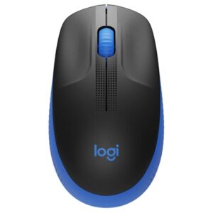 Mouse Mouse Logitech Retail M190 Full Size Wireless Ottico Nero/blu Usb 3 Tasti 1000dpi P/n 910-005907