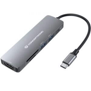 Accessori Docking Station 6in1 Conceptronic Donn11g Usb3.2 - 1x Usb-a2.0/3.0 1x Usb-c Pd 1xhdmi