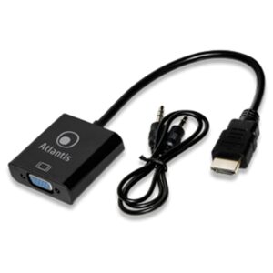 Cavi Adattatore Hdmi Vga Cm.20 Atlantis A04-hdmi_vga Con Audio Analogico - Risol.1920x1080@64hz