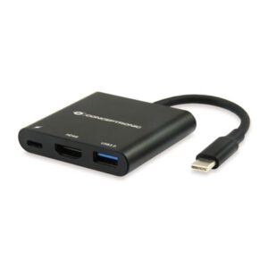 Cavi Adattatore Multifunzione 3in1 Conceptronic Donn01b Da Usb Type-c A Hdmi-supp.risol.hdmi Fino A 4k*2k 30hz. Fino:07/01