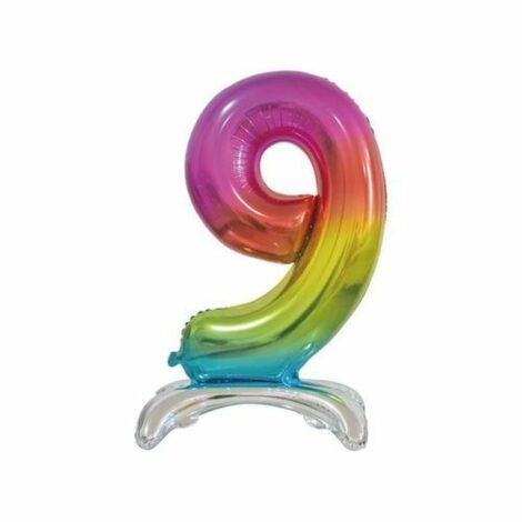 Palloncino Mylar N. 9 Standing Rainbow