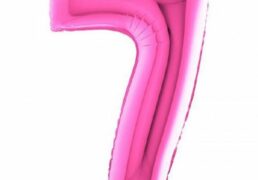 Palloncino Mylar N. 7 Fuxia Mega 101cm