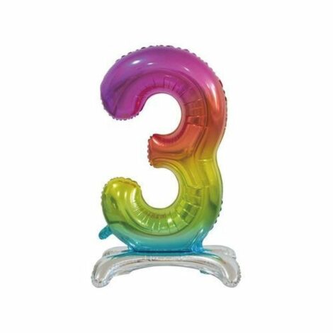 Palloncino Mylar N. 3 Standing Rainbow