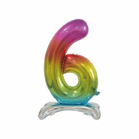 Palloncino Mylar N. 6 Standing Rainbow