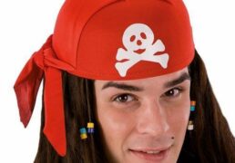Pirati Bandana Rossa In Feltro E Tessuto