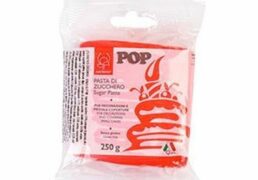 Pasta Di Zucchero Pop 250gr Rosso Fuoco