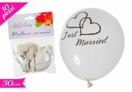 Palloncini 10pz Just Married 30cm