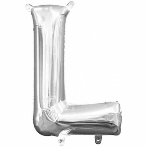 Palloncino Foil 40cm Lettera L - Silver