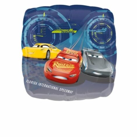 Palloncino Mylar Quadrato Cars 3 43x43cm