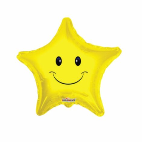 Palloncino Mylar Stella Smile Face 45cm