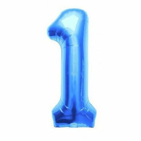 Palloncino Mylar N.1 Cm.102 Blu