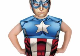 T-shirt + Maschera Carta Capitan America